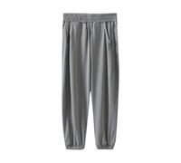 duxyoz Kids Boys Lightweight Sweatpants Summer Casual Loose Fit School Trousers Baggy Solid Color Joggers Thin Breathable Quick Drying Long Pants Elastic Waist Jogging Bottom with Pockets 12-13 Years