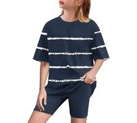 duxyoz Kids Girls suit Summer Activewear Workout Set 2 Piece Athletic Sets Oversized T Shirts And Shorts Leggings Yoga Pants Two Piece Lounge Sets Casual Sweatsuits Outfit Y2k Clothes 14-15 Years