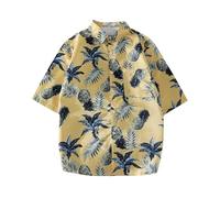 duxyoz Kids Hawaiian Shirt Boys Girls Short Sleeved Beach Print Shirts Button Down Tops Classic Casual Floral Polo Shirt Holiday T-Shirt Summer Tropical Blouse with Front Pocket 11-12 Years