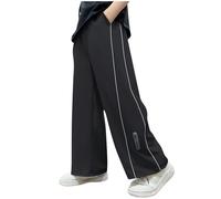 duxyoz Kids Joggers Boys Girls Wide Leg Sweatpants Casual Solid Color Lightweight Active Pants Elastic Waist Plainracksuit Bottoms Soft Comfy Loose Fit Baggy Jogging Bottoms with Pockets 12-13 Years