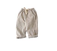 duxyoz Summer Stripe Trousers Toddler Boys Girls Linen Pants Drawstring Joggers Sweatpants Cotton Linen Loose Trousers Baggy Jogging Bottoms Casual Lounge Pants Lightweight Breathable 2-3 Years