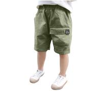 duxyoz Sweatpants For Kids Boys Cargo Joggers Shorts With Multipockets Cotton Sweat Short Pants Solid Outdoor Trekking Hiking Bottoms Summer Beach Casual Shorts Jogging Streetwear 12-13 Years