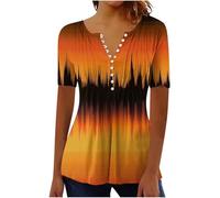 duxyoz UK Women's Tops, T-Shirts & Blouses Black Hawaiian Shirt White Tshirts Ladies Summer Tops Plus Size Going Out Top for Women UK Daily Size 22