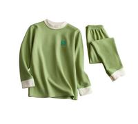 duxyoz Unisex Kids Girls Boys Thermal Underwear Set Long Sleeve Top & Pants Loungewear Sets Fall Winter Warm Base Layer Shirts With Lounge Pants 2Pcs Set Comfortable Winter Pajamas Sets 14-15 Years