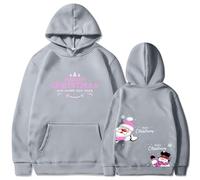 duxyoz Women Ladies Oversized Hoodie Top With Front Pockets Fleece Jacket Long Sleeve Christmas Printed Hoodies Casual Comply Pullover Sweatshirts With Pockets For Unisex Adult Women Men 01Gray S