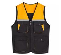 duxyoz Womens Cargo Vests Sleeveless Casual Loose Fit Vest Jacket With Pockets Short Tactical Vest Work Utility Workwear Outerwear Outdoor Travel Work Jacket Lightweight Activewear Vests A Black 3XL