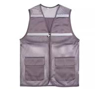 duxyoz Womens Cargo Vests Sleeveless Casual Loose Fit Vest Jacket With Pockets Short Tactical Vest Work Utility Workwear Outerwear Outdoor Travel Work Jacket Lightweight Activewear Vests D Gray XXL