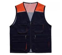 duxyoz Womens Cargo Vests Sleeveless Casual Loose Fit Vest Jacket With Pockets Short Tactical Vest Work Utility Workwear Outerwear Outdoor Travel Work Jacket Lightweight Activewear Vests E Orange 3XL