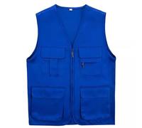 duxyoz Womens Cargo Vests Sleeveless Casual Loose Fit Vest Jacket With Pockets Short Tactical Vest Work Utility Workwear Outerwear Outdoor Travel Work Jacket Lightweight Activewear Vests B Blue L