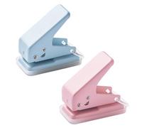 Duyeuau 2 Pcs Single Hole Punched Multifunctional Punched Pliers 6mm Portable Hole Puncher Small Hole Punched Office