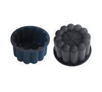 Duyeuau 2pcs Flower Petals Mousses Cake Molds Food Grade Silicone Chocolate Dessert Baking Mould Family Gathering