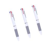 Duyeuau 3/5/10Pcs Retractable Multicolored Pen 3-Color-in-1 Ballpoint Pens 0.7MM Tip For Student Writing Note Taking Journaling Multicolor Pen