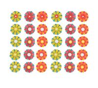 Duyeuau 9/30pcs Colorful Replacement Flowers for Hummingbird Feeders Water Jar Replaceable Flower Set for Outdoor Garden