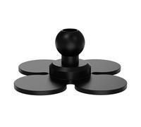 Duyeuau Action Camera Flexible Adhesive Fixed Base 17mm Ball Head For Motorcycle Mount Stand Installation Flexible Adhesive Camera Mount