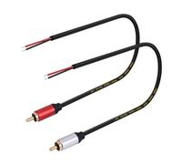 Duyeuau Auditory Connection Cable Auditory Male To Bare Wire Open End Pigtail Wire For Connecting Speakers Amplifiers Receivers