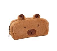 Duyeuau Cartoon Furry Pencil Case Pen Pouches High Capacity Pencil Bag Travel Makeup Bag for Women Girl Student