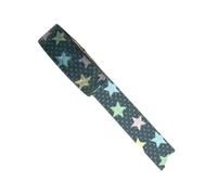 Duyeuau Colorful Star Decorative Tape Scrapbooking Decorative Tape for Scrapbooking Photo Album Journal Notebook Picture