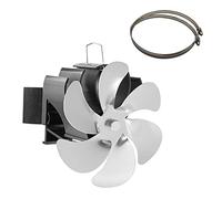 Duyeuau Efficient Fan Fan 6-Blade For Pellet Wood Log Burning Stove 6-Blade Heat Distribution Quiet
