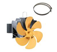 Duyeuau Efficient Fan Fan 6-Blade For Pellet Wood Log Burning Stove 6-Blade Heat Distribution Quiet
