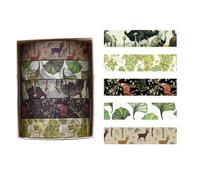 Duyeuau Forests Plant Print Washis Tape Masking Tape Decorative Tape Hand Account Tape Artists Tape for Scrapbooking