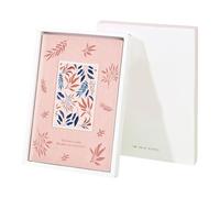 Duyeuau Hardcover Notebook 256 Pages Lined Leather Journal College Ruled Notebook with Ribbon Bookmarks 212x145mm