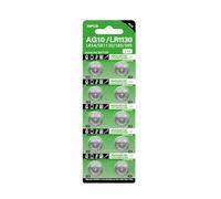 Duyeuau High Capacity Button Cell Battery Pack Of 10/20/30/40pcs LR1130 AG10 Batteries 68mAh 1.55V Button Cell Power