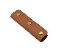 Duyeuau Secure Fixing Snaps On Bag Handle Protector Tear Resistant PU Leather Strap Accessory For Enhancing Durability Handle Cover