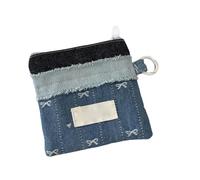 Duyeuau Trendy Quilted Wallet for Women Fabric Multi-Pocket Zippered for Cards Travel Essentials Cute Patchwork Card Holder Wallet