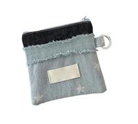 Duyeuau Trendy Quilted Wallet for Women Fabric Multi-Pocket Zippered for Cards Travel Essentials Cute Patchwork Card Holder Wallet