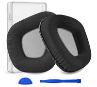 DUYFIOA Replacement Ear Pads for Corsair Void Pro/Elite Headset-Matte Grey | Mesh Earpads for Corsair Void/Void v2/Void Pro/Void Elite Wired & Wireless RGB USB Gaming Headphones Ear Cushions Ear Covers