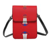 DUYIOKH Hamburg Flag Print Phone Purse, Adjustable Detachable Strap Cell Phone Pouch Bag for Casual Daily Travel