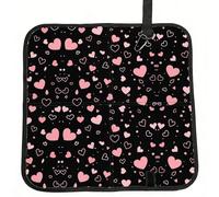DUYIOKH Pink heart pattern Print Foldable Portable Seat Cushion for World Cup Games, Camping and Outdoor Activities