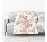DUYIOKH Pink Pearl Ornament Pattern Print Thick Throw Blanket, Blanket for Couch Bed Warm Travel Blanket for Camping Movie Night