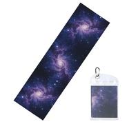DUYIOKH Purple Spiral starry sky Print Cooling Towel, Portable Towel for Gym Workout Golf Beach World Cup Sports Hot Weather