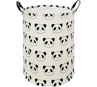 DUYIY Kids Laundry Hamper Storage Basket Laundry Organizer Hamper Storage Bins Clothes Box Nursery Hamper Gift Basket with Handles (Panda)