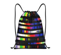 DUYKIMQW Data Garbled Print Lightweight Drawstring Pocket, Encrypted Polyester Fiber Fitness Unisex Backpack