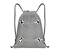 DUYKIMQW Dizzy Lines Print Lightweight Drawstring Pocket, Encrypted Polyester Fiber Fitness Unisex Backpack