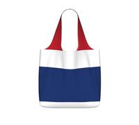 DUYKIMQW Dutch flag Print Portable Grocery Bags, Foldable Reusable Bags for Groceries Shopping Commute Travel