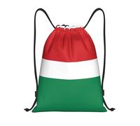 DUYKIMQW Flag of Hungary Print Lightweight Drawstring Pocket, Encrypted Polyester Fiber Fitness Unisex Backpack