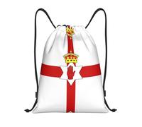 DUYKIMQW Flag of Northern Ireland Print Lightweight Drawstring Pocket, Encrypted Polyester Fiber Fitness Unisex Backpack