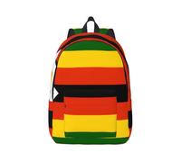 DUYKIMQW Flag of Zimbabwe Print Canvas Backpack Rucksack Multi-Pocket | Lightweight Travel Backpack & Laptop Backpack For Men Women, Cute Small Hiking Bagpack For Work And Daily Use