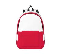 DUYKIMQW Polish flag Print Canvas Backpack Rucksack Multi-Pocket