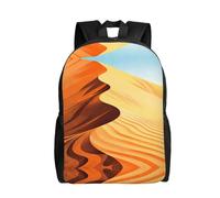 DUYKIMQW Vast desert Print Stylish Travel Backpack, Cute Laptop Backpack with Full-Front Printed Design