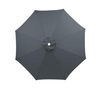 DUYULIANG Replacement Parasol Canopy Waterproof, 200 230 250 270 300 350 CM Parasol Top Fabric Cover, AntiUV Umbrella Replacement Canopy Sunshade Cloth 6 8 Ribs, For Garden Umbrella(Grays,2.7M/8Ribs)