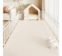 DUYULIANG Rinseable Pee Pads For Dogs - Pet Feeding Mat Large Customizable - Reusable Puppy Training Pads PVC, Non-Slip Leakproof Whelping Pads For Playpen Crate Sofo Car Potty Bed(White,80x120cm)