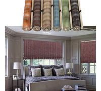 DUYULIANG Roller Shades Decorative Bamboo Window Blinds, Rolled Up Bamboo Blind For Room Heat Sun Protection, With Accessories, Simple Installation, Durable Roman Blinds For Any Home Atmosphere