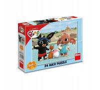 Duże Maxi Puzzle Baby Bing na basenie 24 el. idealne dla 2 latka DINO