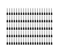 DUZEPA 100pcs 1.5 mm² x 12 mm Black Insulated Wire End Ferrules Set - For Garages/Distribution Boxes/Car Parts/Mechanics/Workshops