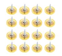 DUZEPA 12PCS Mirror Screws, 10mm Decorative Cover Cap Nails with Washers, Polished Brass for Mirrors, Furniture Fittings, Tables, Wardrobes, Glass (Gold)