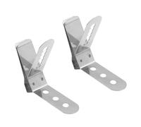 DUZEPA 2-Pack Silver Stainless Steel Thermometer Clip - Universal Temperature Sensor Holder for Grill/BBQ/Smoker/Oven
